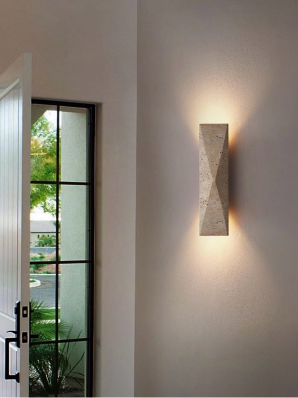 LVLVlech Natural Marble Wall Sconce, model BT-1011